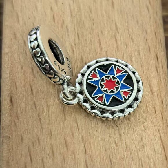 Pandora Faith Lancastex Flag Exclusive Charm, S925 Silver Bracelets - Picture 3 of 4